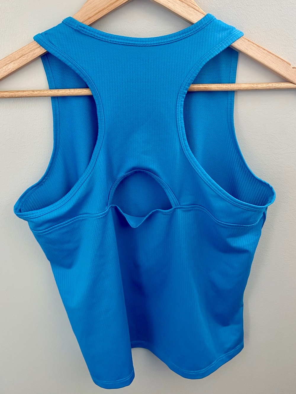 Nike Dri-FIT Women’s Blue Racerback Tank Top Size L Slim Fit Athletic Gym - Picture 6 of 6